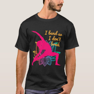 Yoga jag böjer mig så jag avböjer det. t shirt