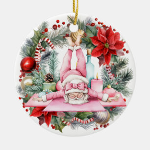 Yoga jul Jultomten Julgransprydnad Keramik
