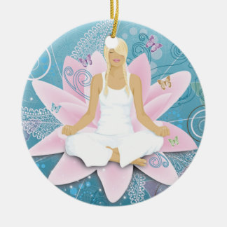 Yoga Julgransprydnad Keramik