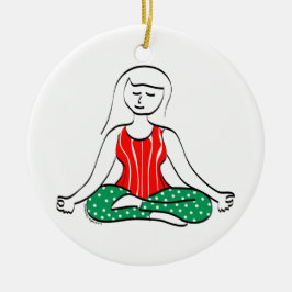 Yoga-julprydnaden Julgransprydnad Keramik