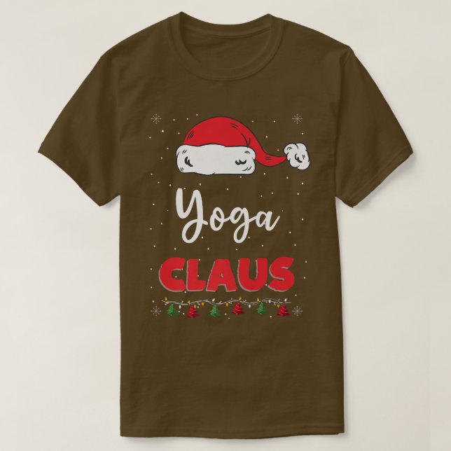 Yoga Jultomten julklapp för den populära familjen  T Shirt (Design framsida)