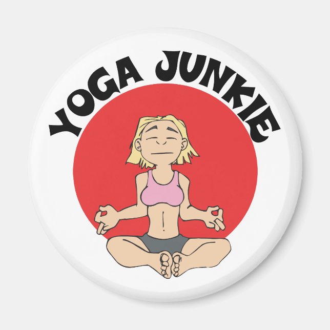 Yoga Junkie Gift Magnet (Framsidan)