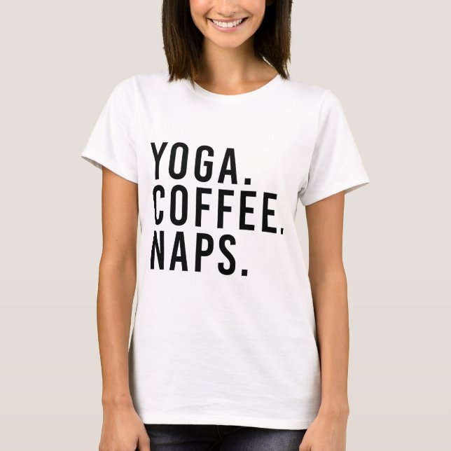 Yoga. Kaffe. Naps. Tröja (Framsida)