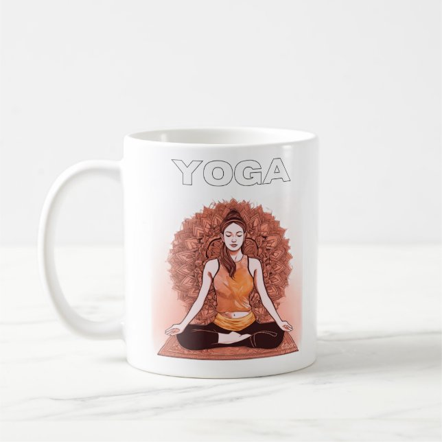 yoga kaffemugg (Vänster)