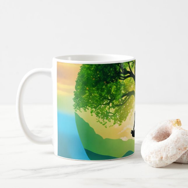 yoga kaffemugg (Med munk)