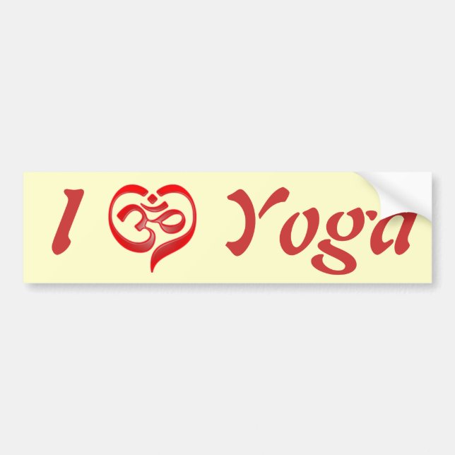 Yoga Kärlek Bildekal (Framsidan)