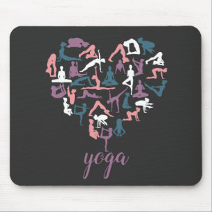 Yoga Kärlek Silhouettes Musmatta