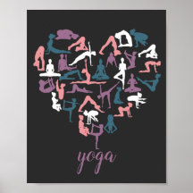 Yoga Kärlek Silhouettes