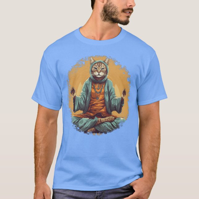 Yoga-kattvän T Shirt (Framsida)