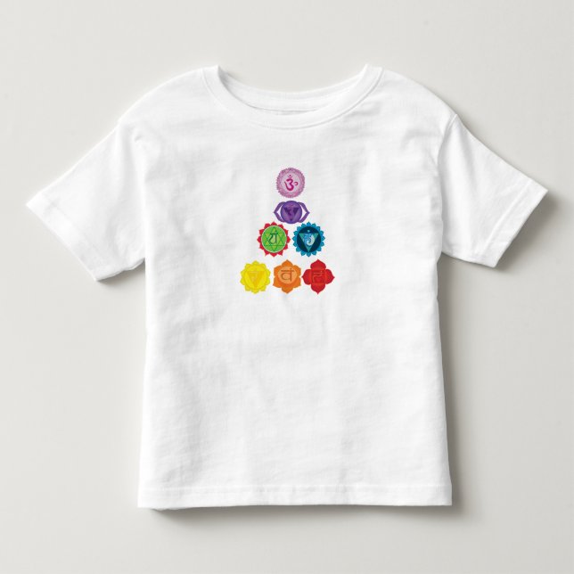 Yoga Kids, Seven Chakra Baby T-shirt (Framsida)