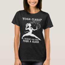 Yoga-klass? Du sa att det var en glas.
