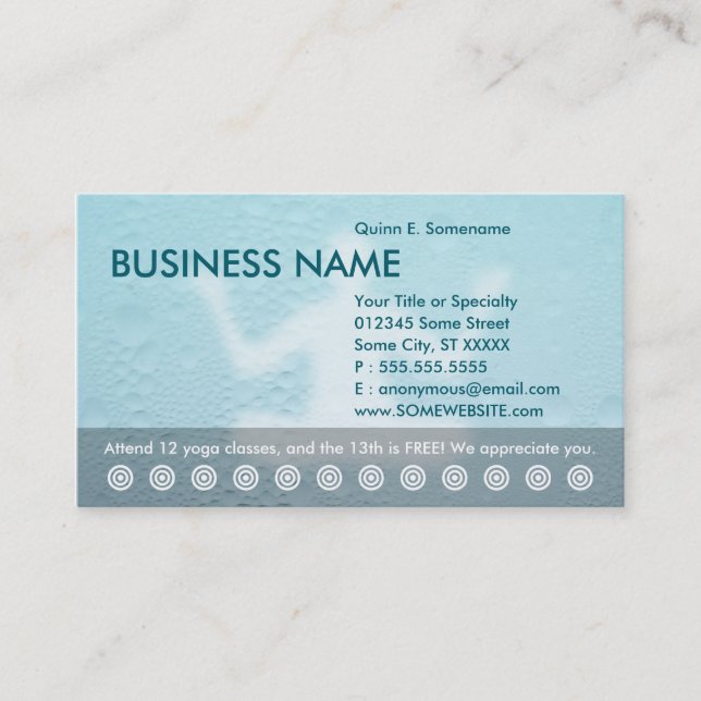 yoga-klasser slår kort (Framsida)