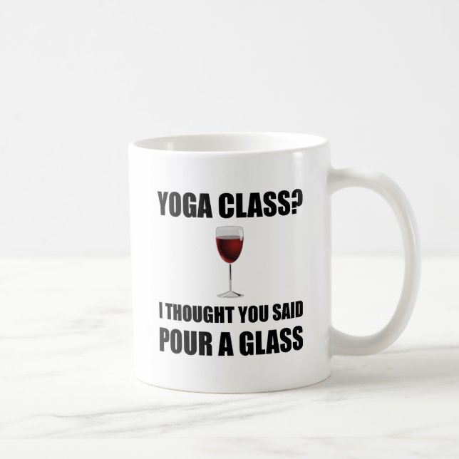 Yoga klassificerar exponeringsglas kaffemugg (Höger)