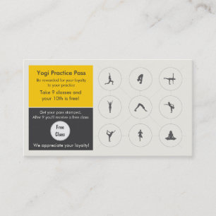 Yoga klassificerar visitkortlojalitetkortet lojalitetskort