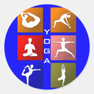 Yoga-klistermärken Runt Klistermärke