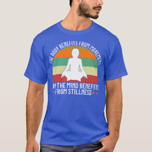 Yoga kroppen drar nytta av förflyttningen t shirt