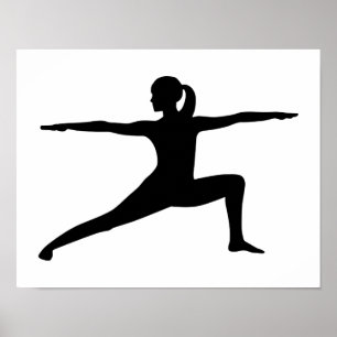 Yoga-kvinna Poster