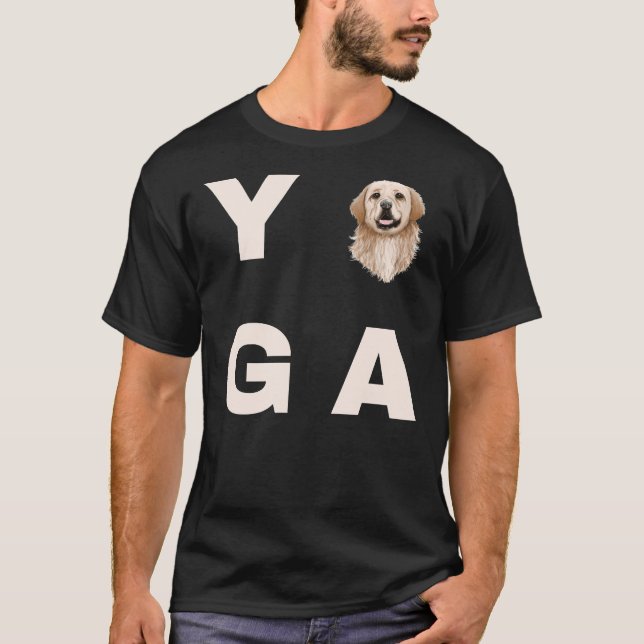 Yoga Labrador för Yoga och Labour T Shirt (Framsida)