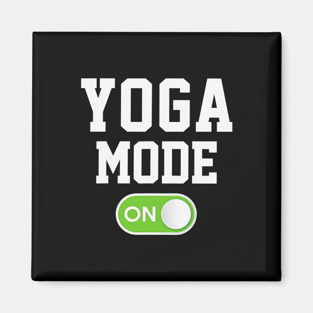 Yoga-läge På Rolig Yogini Yogi  Magnet (Framsidan)