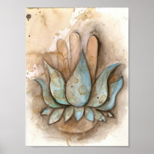 yoga-läkande hand poster