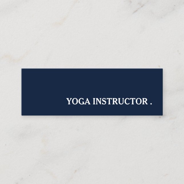 Yoga-lärarlärare Mini Visitkort (Framsida)