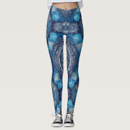 Yoga-legeringar med hög-Waist och Unik Mönster Leggings
