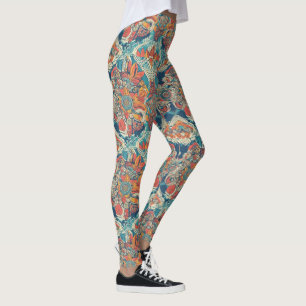 Yoga-legeringar med hög-Waist och Unik Mönster Leggings