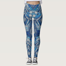 Yoga-legeringar med hög-Waist och Unik Mönster Leggings