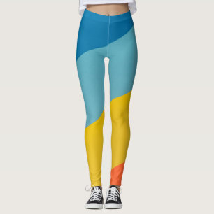 Yoga-legeringar med hög-Waist och Unik Mönster Leggings