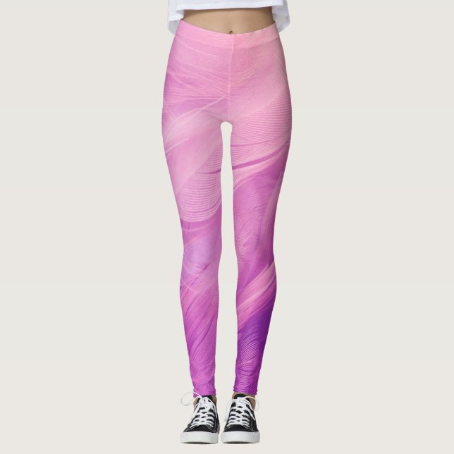 Yoga-legeringar med hög-Waist och Unik Mönster Leggings (Framsida)