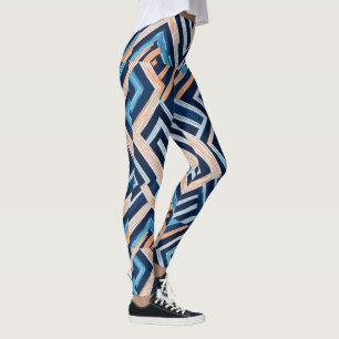 Yoga-legeringar med hög-Waist och Unik Mönster Leggings