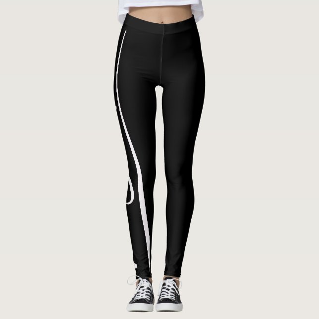 Yoga Leggings för kvinnor - Flex din kraftmotivati (Framsida)
