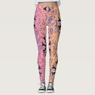 Yoga leggins med övertoningsstjärnan mönster leggings