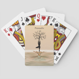 Yoga Livets träd Meditation Zen Personalize Casinokort