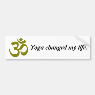 Yoga Livsförändrande Citat Krockklistermärke Bildekal
