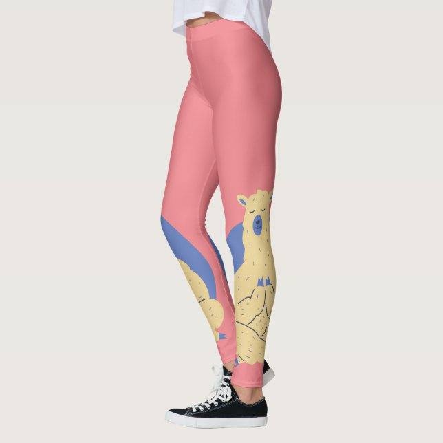 Yoga Llama Leggings (Vänster)