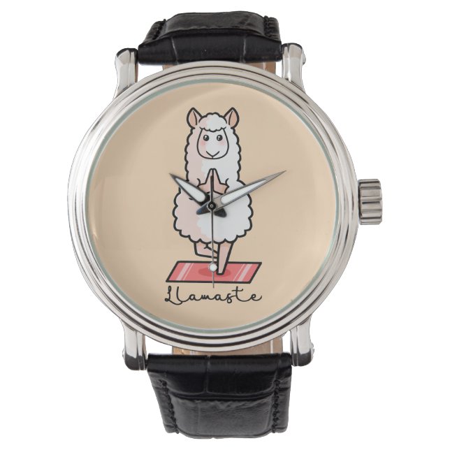 Yoga Llama - Llamaste Armbandsur (Framsida)