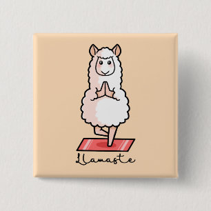 Yoga Llama - Llamaste Knapp