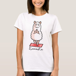 Yoga Llama - Llamaste T Shirt