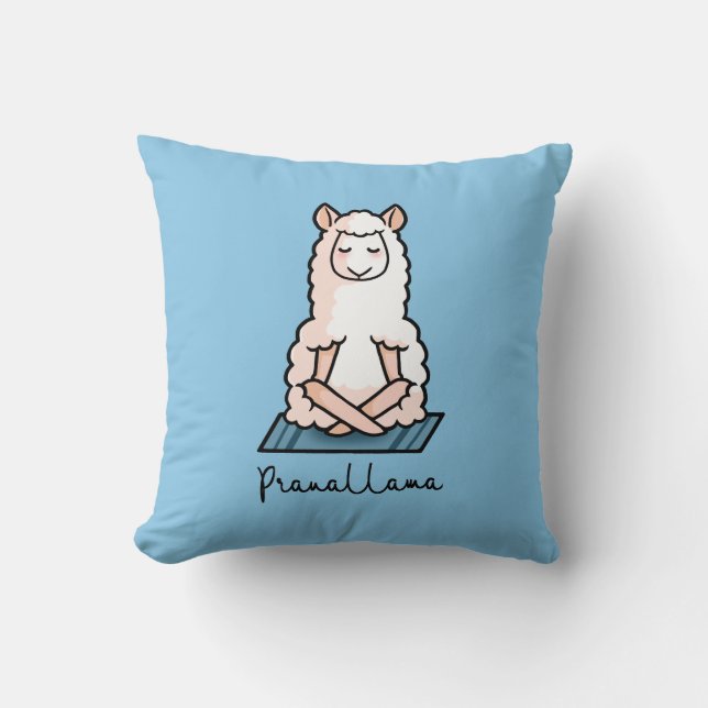 Yoga llama - Pranallama Kudde (Framsida)