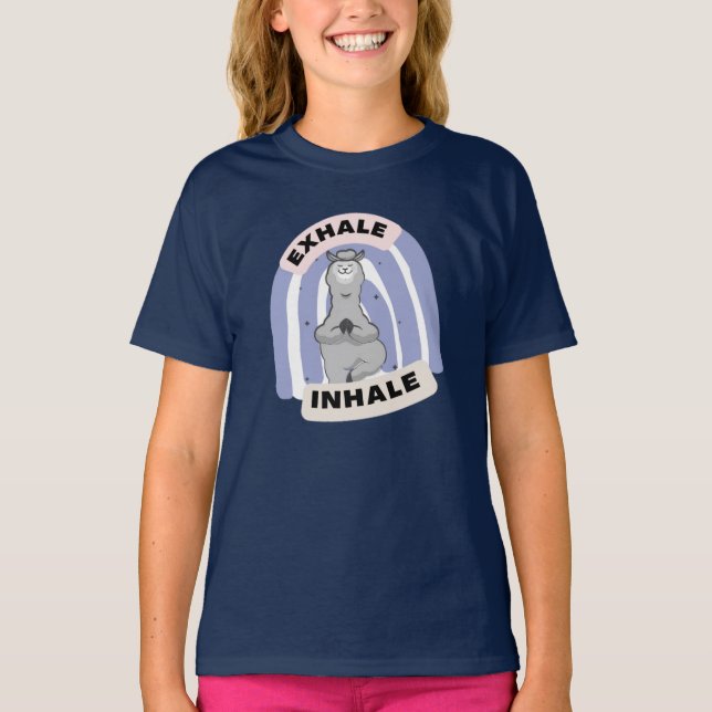 Yoga Llama T Shirt (Framsida)