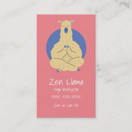 Yoga Llama Visitkort