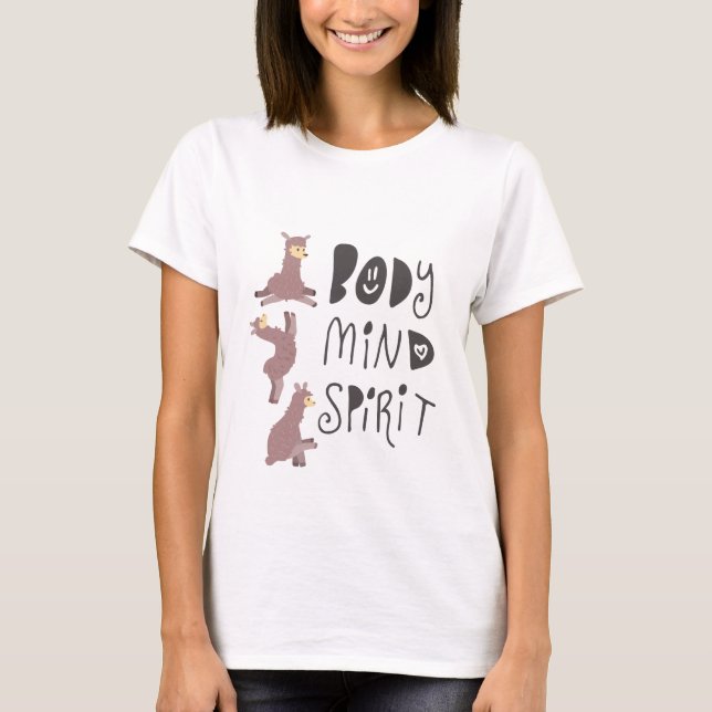 Yoga Llamas T-shirt (Framsida)