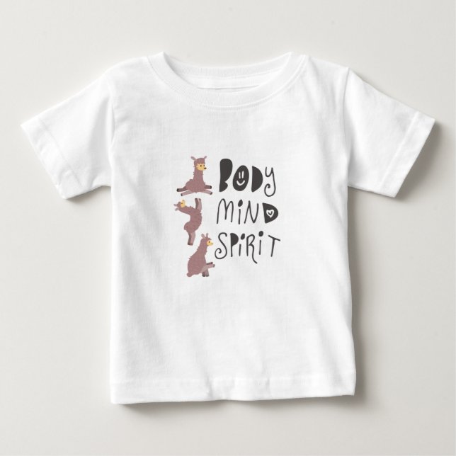 Yoga Llamas T-shirt (Framsida)