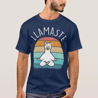 Yoga llamaste funny Yoga quote retro T Shirt