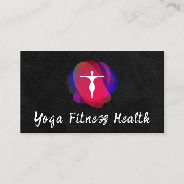 Yoga Logotyp | Modern Visitkort (Framsida)