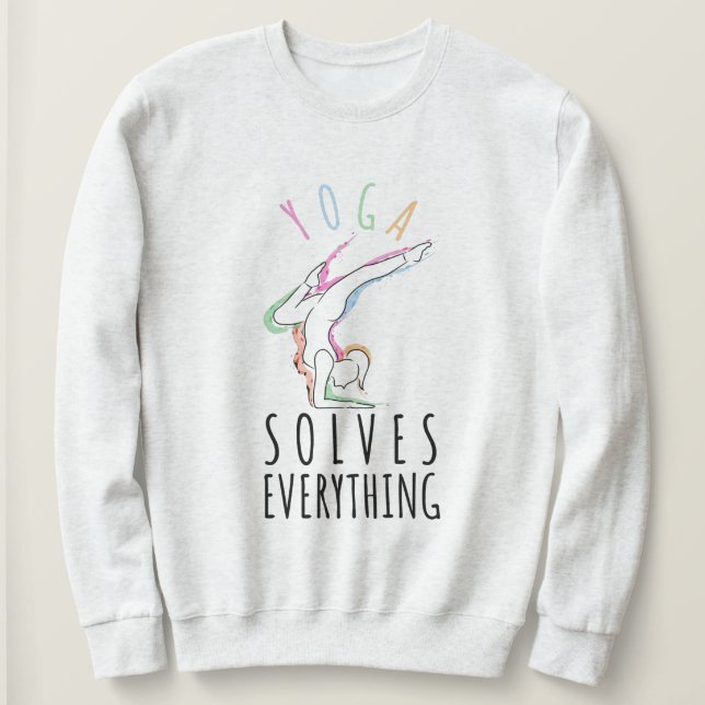 Yoga löser allt t shirt (Design framsida)