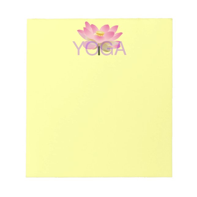 Yoga Lotus anteckningsblock (Framsida)
