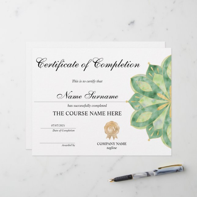 Yoga Lotus Certificate of Complete Award Course (Fram/Back In Situ)