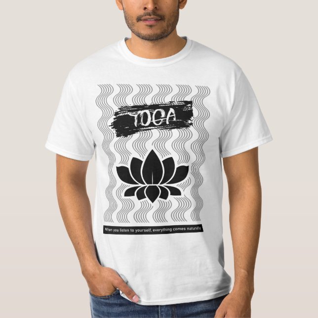 Yoga Lotus Fars dag T Shirt (Framsida)